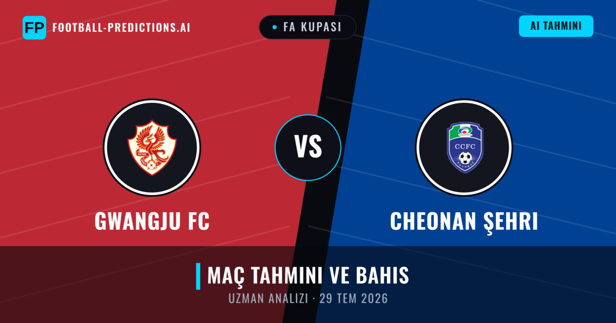 Gwangju FC - Cheonan Şehri — maç tahmini ve önizleme