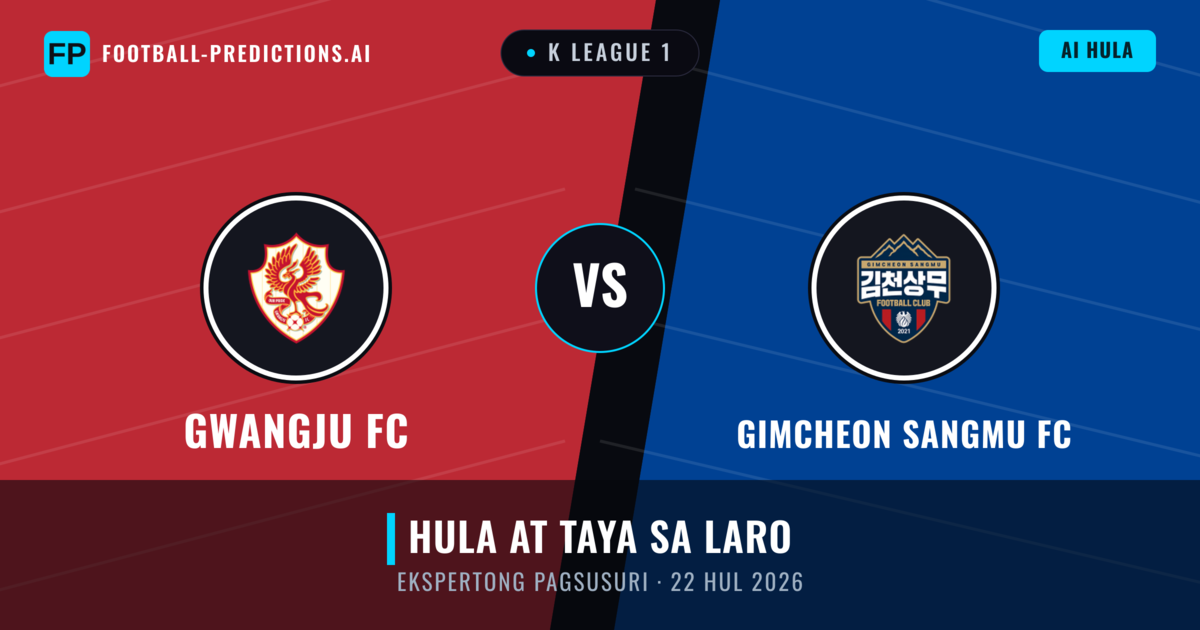 Gwangju FC vs Gimcheon Sangmu FC — hula at preview ng laban