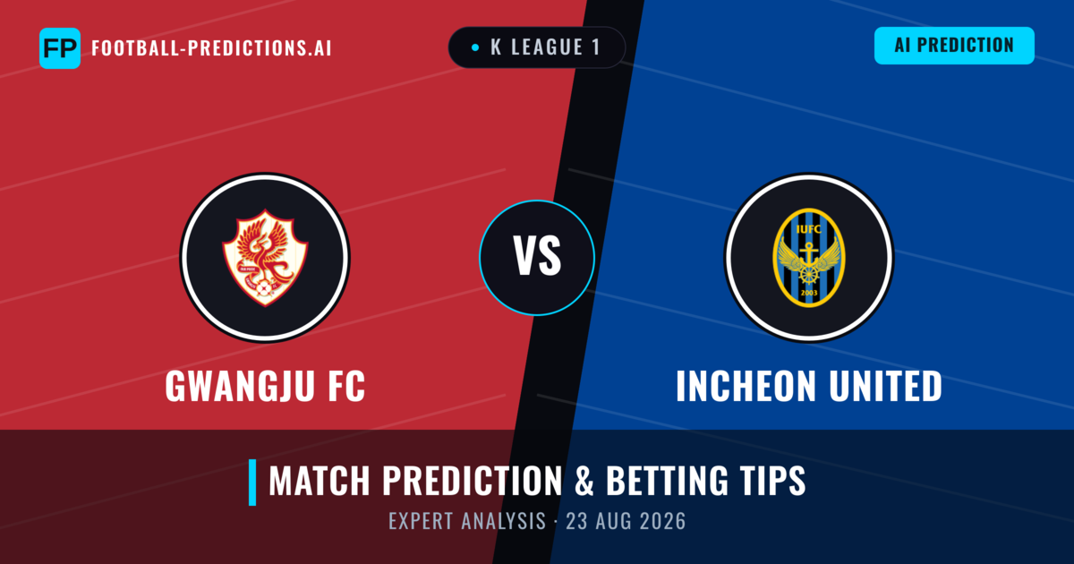 Gwangju FC vs Incheon United — match prediction & preview