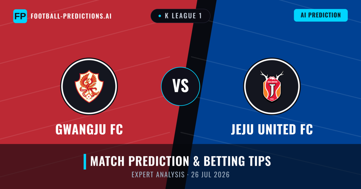 Gwangju FC vs Jeju United FC — match prediction & preview