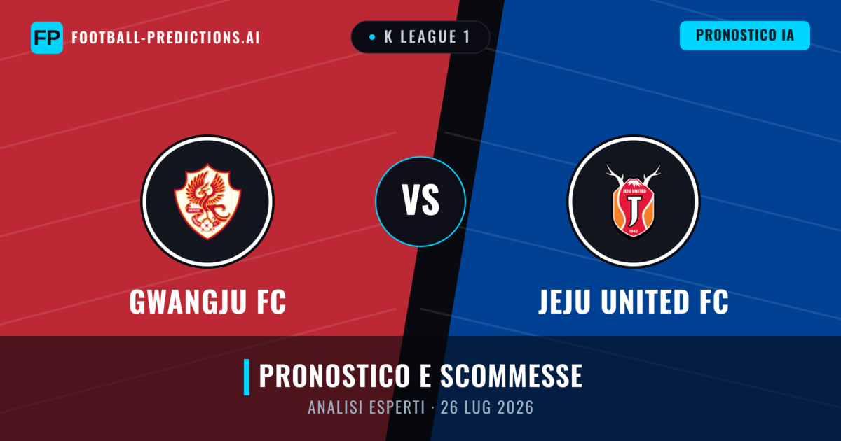 Gwangju FC vs Jeju United FC — pronostico e anteprima del match