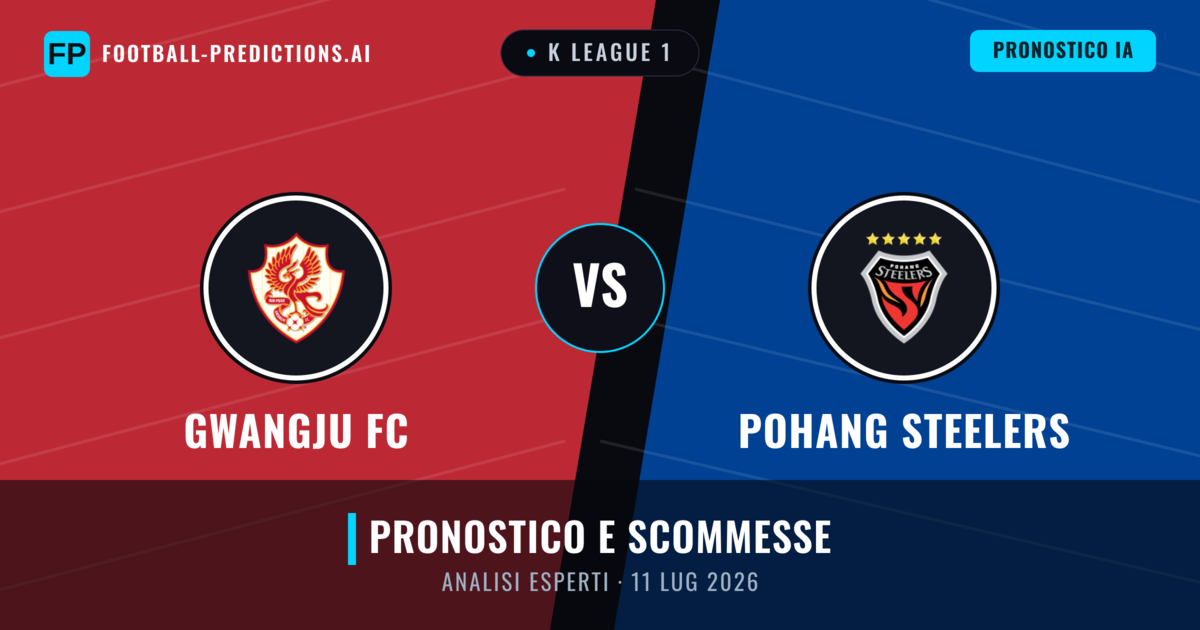 Gwangju FC vs Pohang Steelers — pronostico e anteprima del match