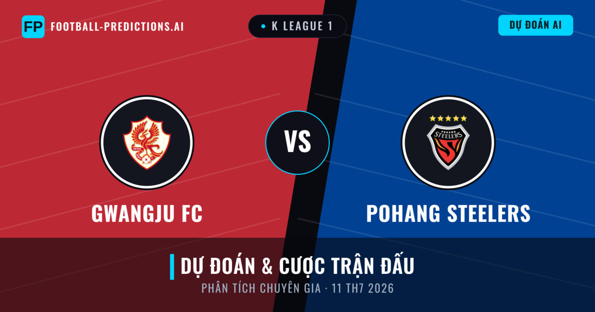 Gwangju FC vs Pohang Steelers — dự đoán và xem trước trận đấu