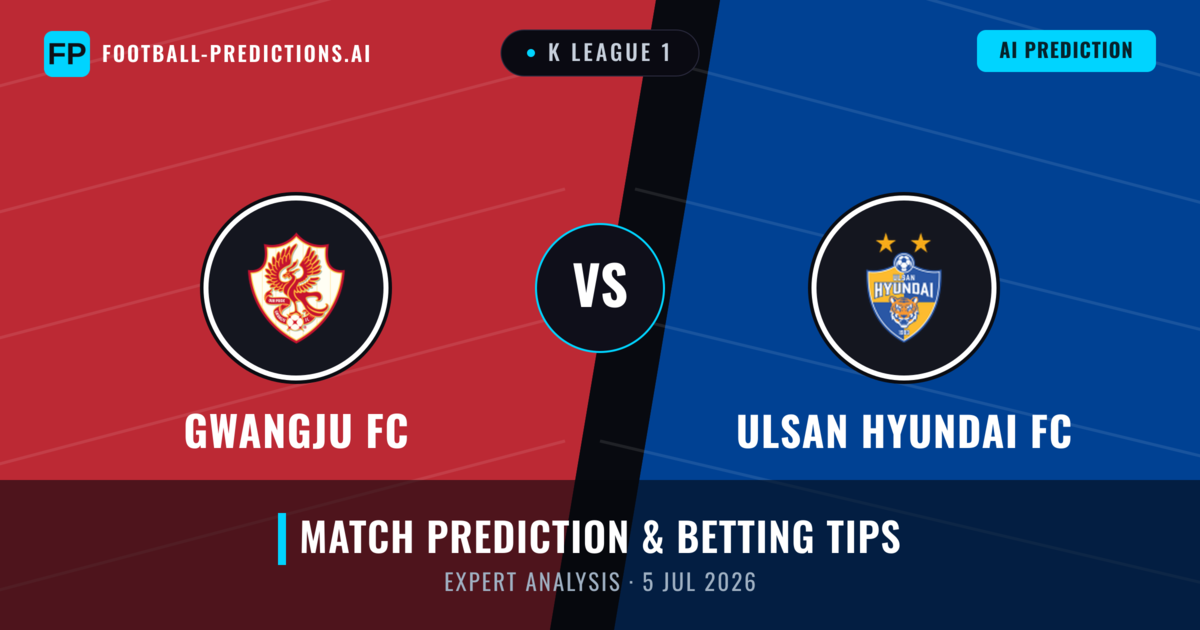 Gwangju FC vs Ulsan Hyundai FC — match prediction & preview