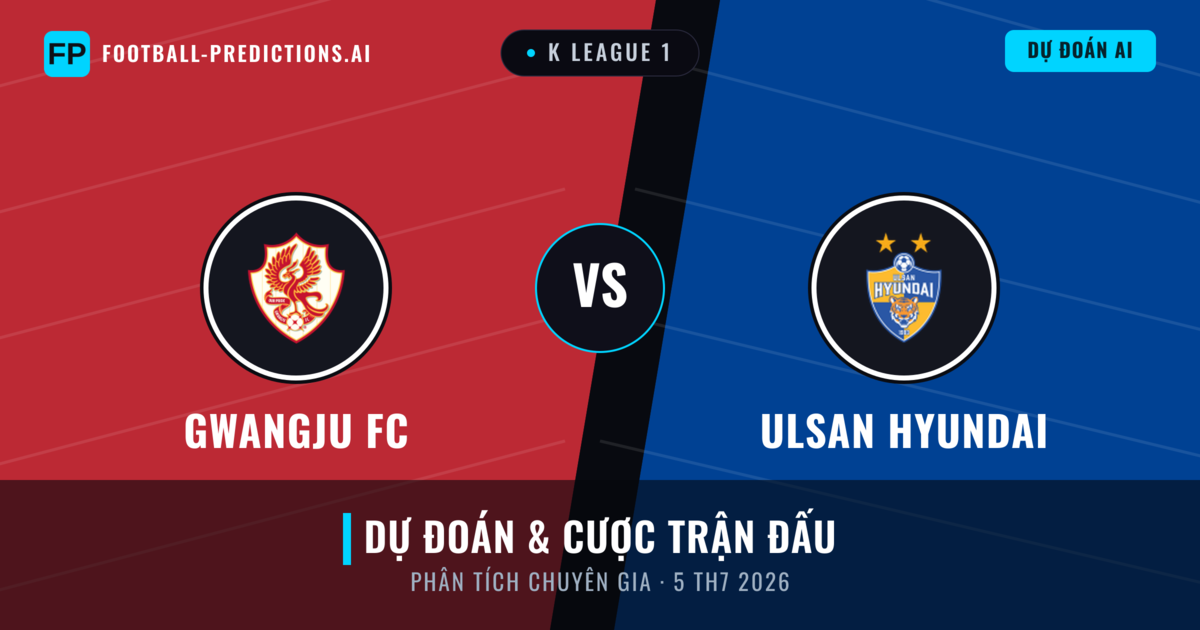 Gwangju FC vs Ulsan Hyundai — dự đoán và xem trước trận đấu