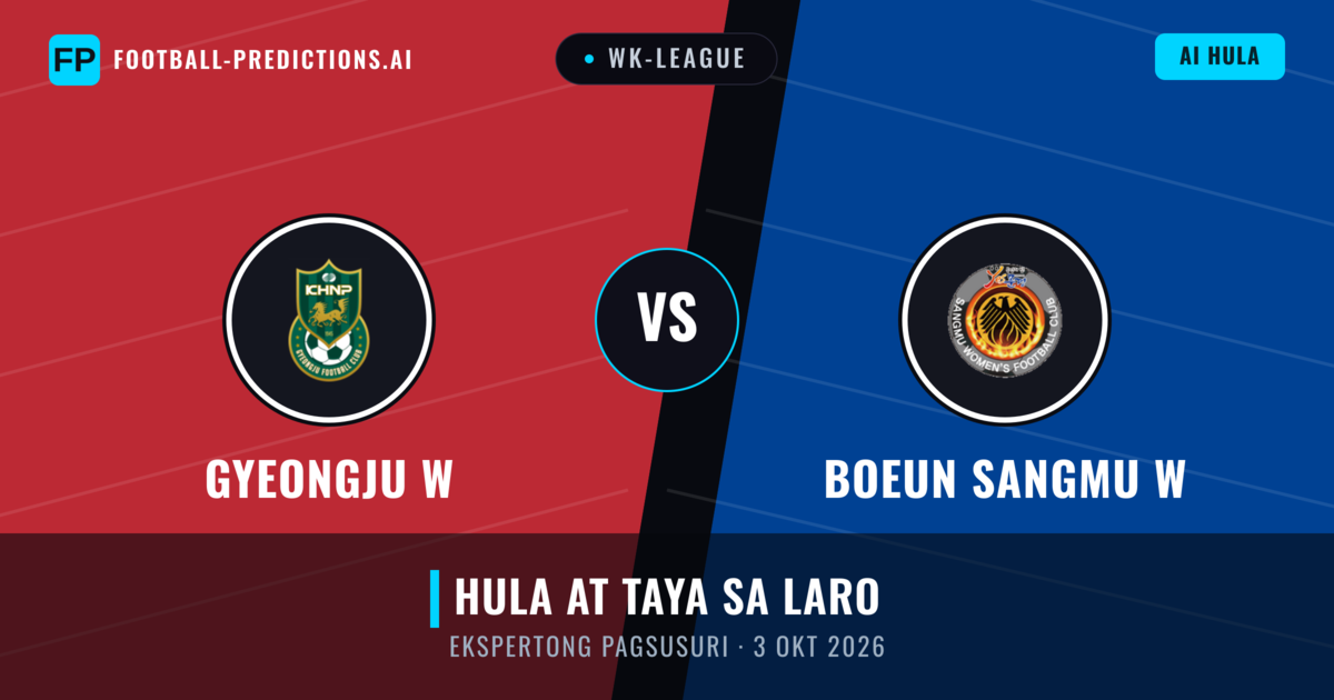 Gyeongju W vs Boeun Sangmu W — hula at preview ng laban