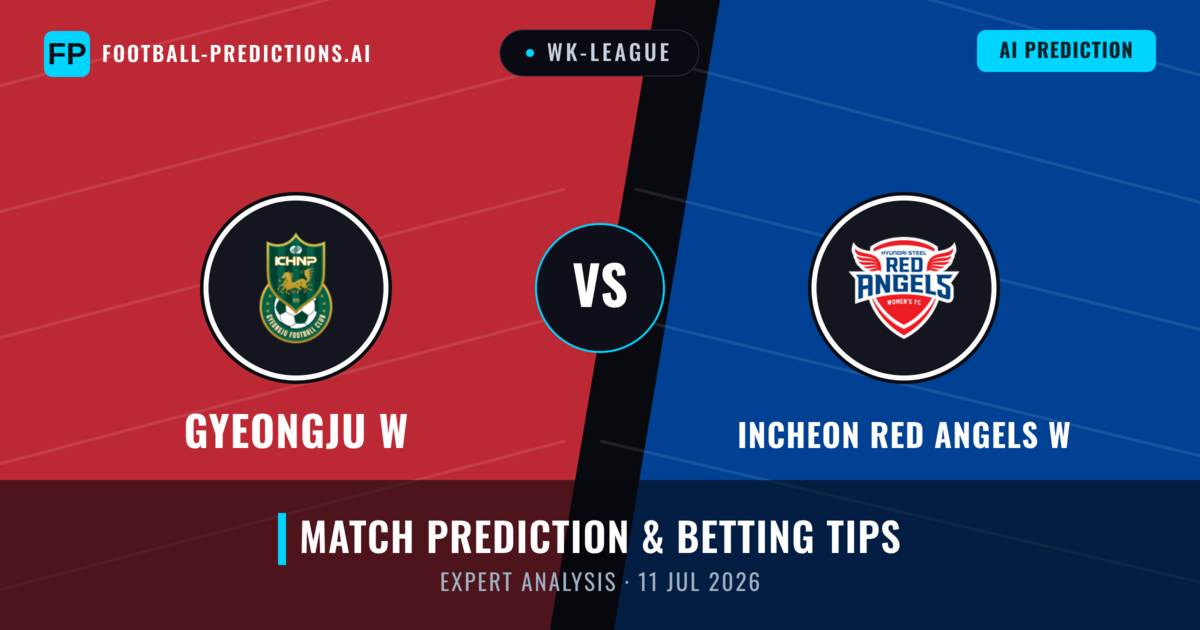 Gyeongju W vs Incheon Red Angels W — match prediction & preview