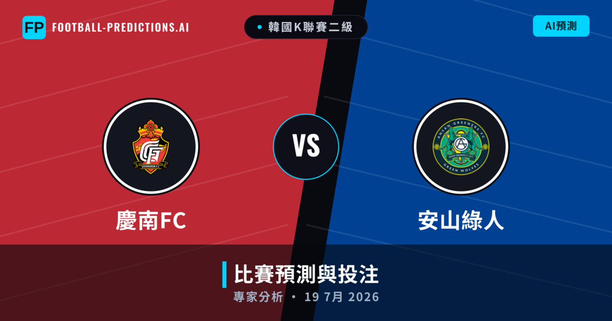 慶南FC vs 安山綠人 — 比赛预测和前瞻