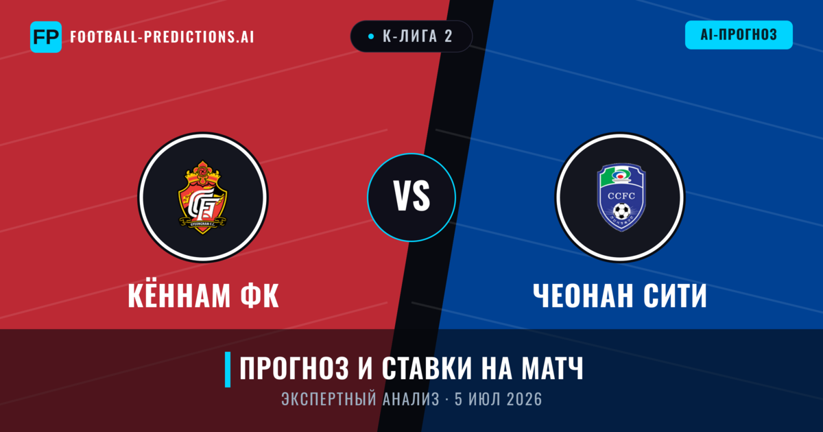 Кённам ФК – Чеонан Сити — прогноз и превью матча