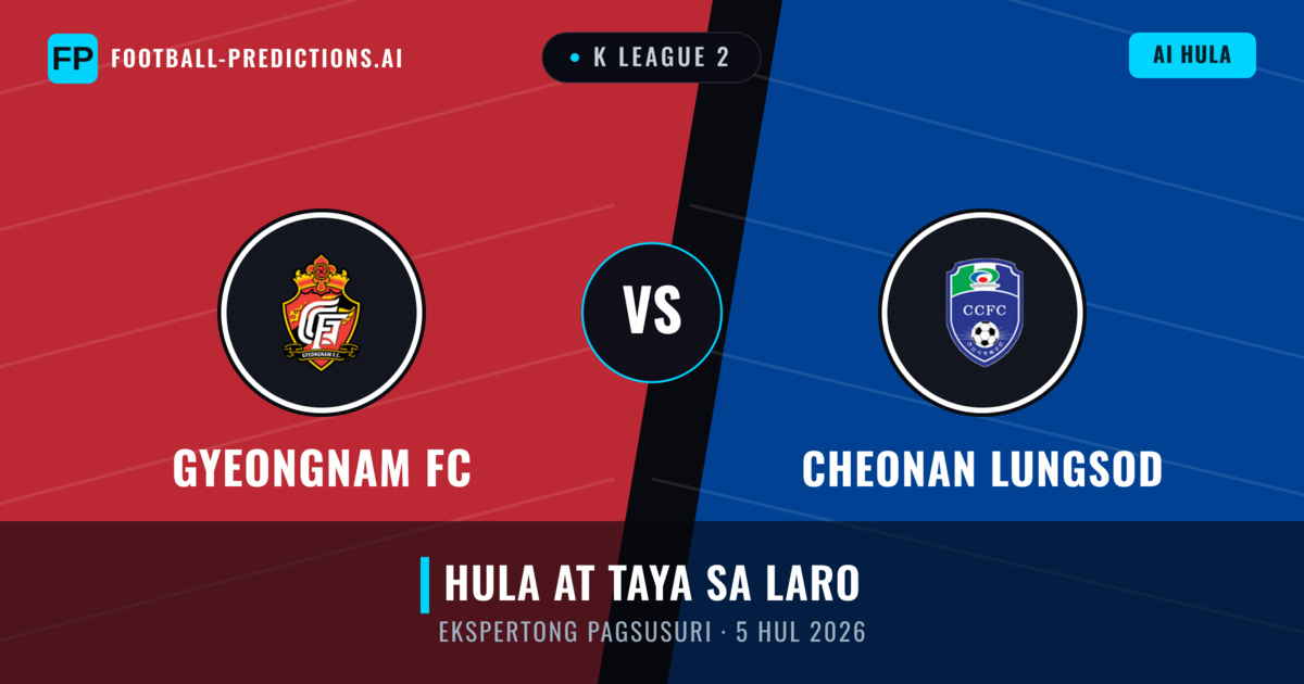 Gyeongnam FC vs Cheonan Lungsod — hula at preview ng laban