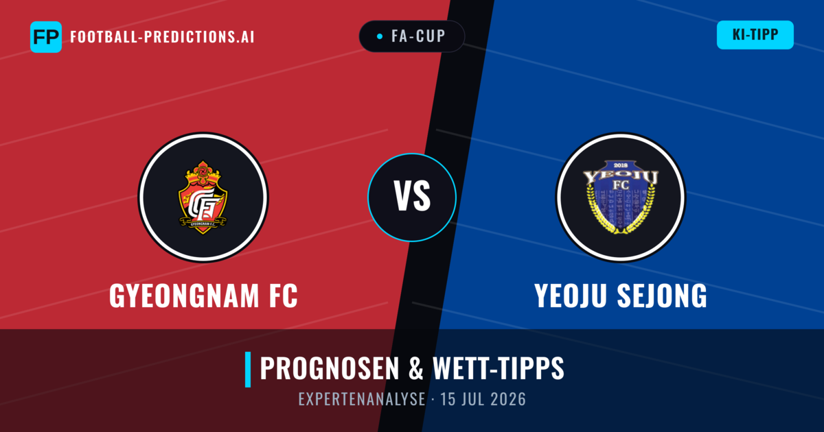 Gyeongnam FC vs Yeoju Sejong — Prognose und Spielvorschau