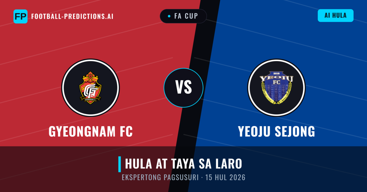 Gyeongnam FC vs Yeoju Sejong — hula at preview ng laban