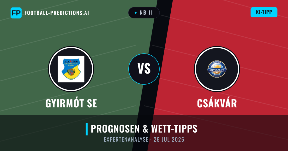 Gyirmót SE vs Csákvár — Prognose und Spielvorschau