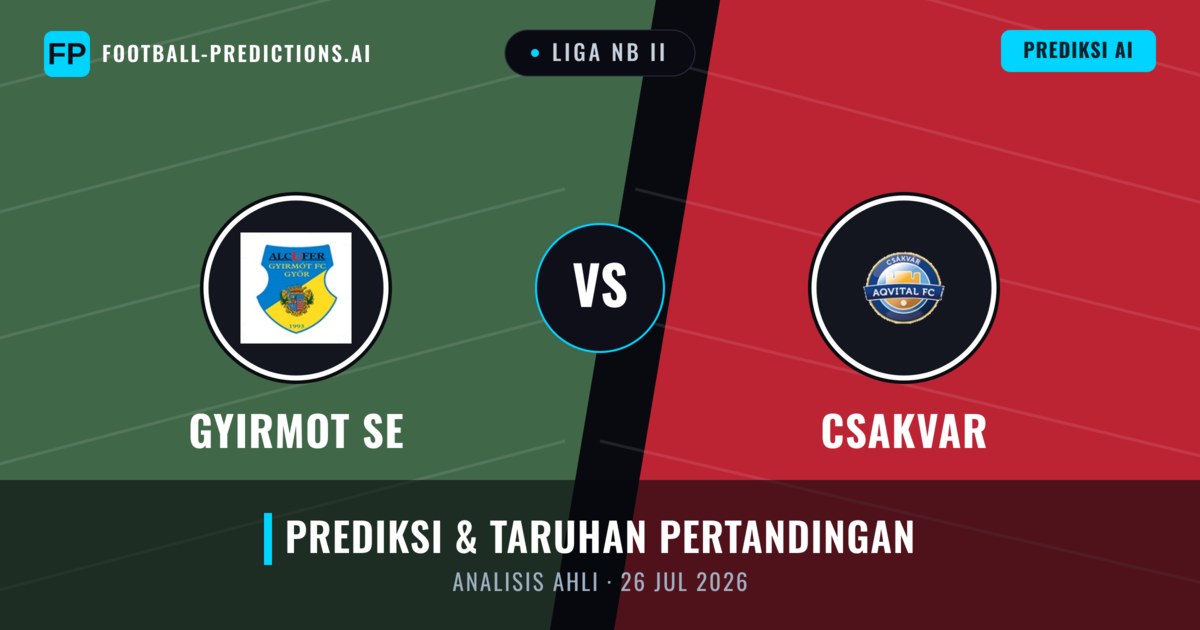 Gyirmot SE vs Csákvár — prediksi dan pratinjau pertandingan