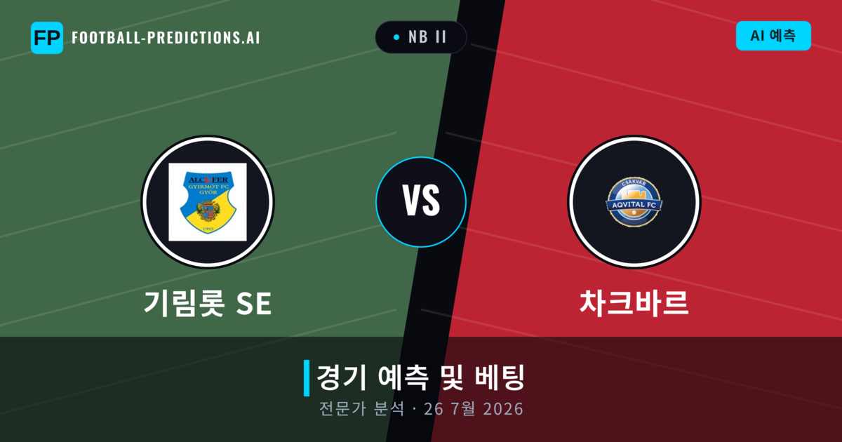 기림롯 SE 대 차크바르 — 경기 예측 및 프리뷰
