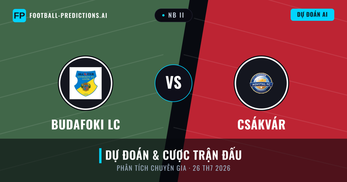 Budafoki LC vs Csákvár — dự đoán và xem trước trận đấu