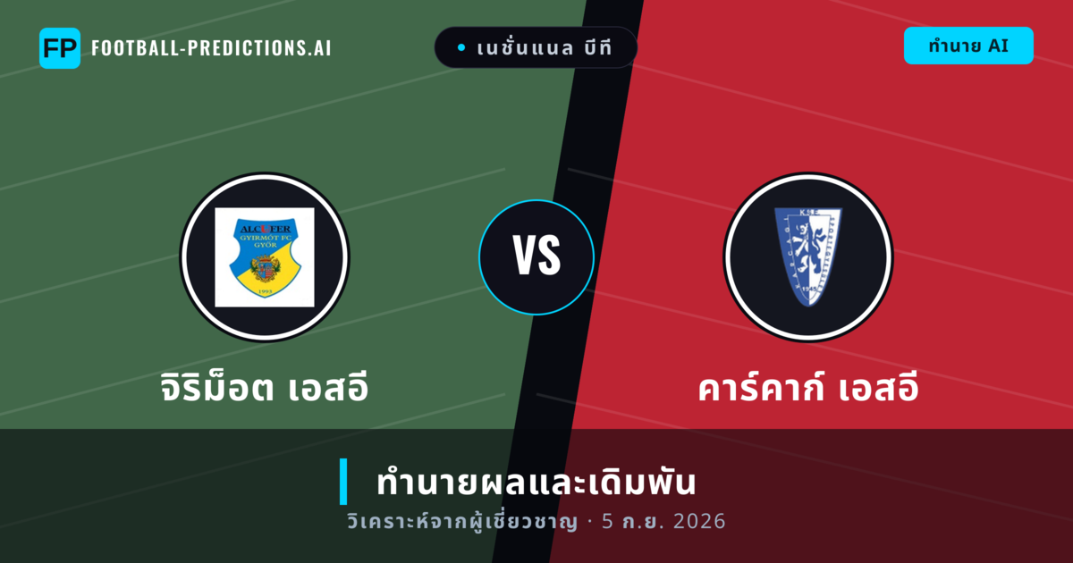 จิริม็อต เอสอี พบ คาร์คาก์ เอสอี — ทำนายผลและพรีวิวการแข่งขัน