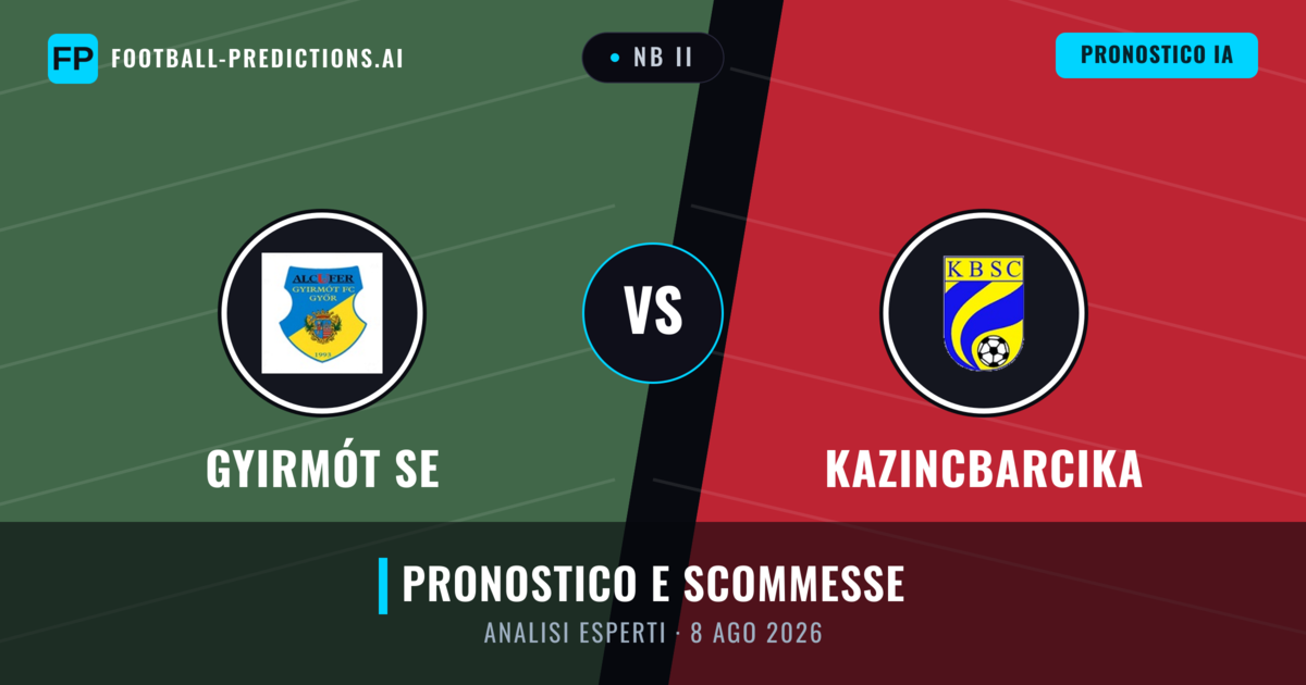 Gyirmót SE vs Kazincbarcika — pronostico e anteprima del match