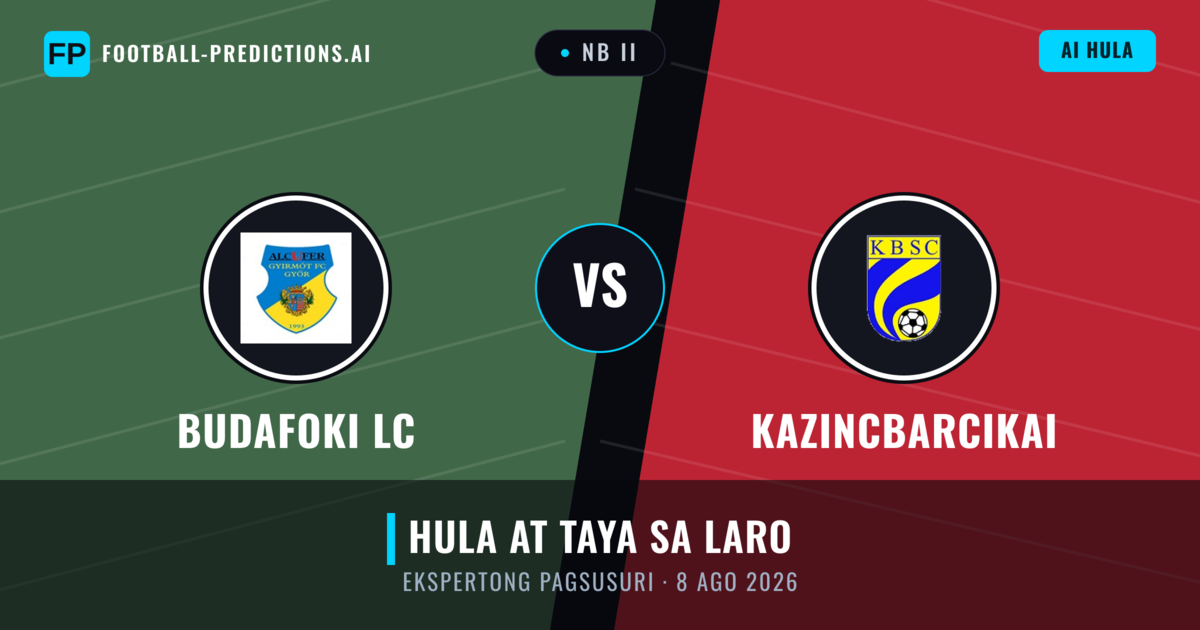 Budafoki LC vs Kazincbarcikai — hula at preview ng laban
