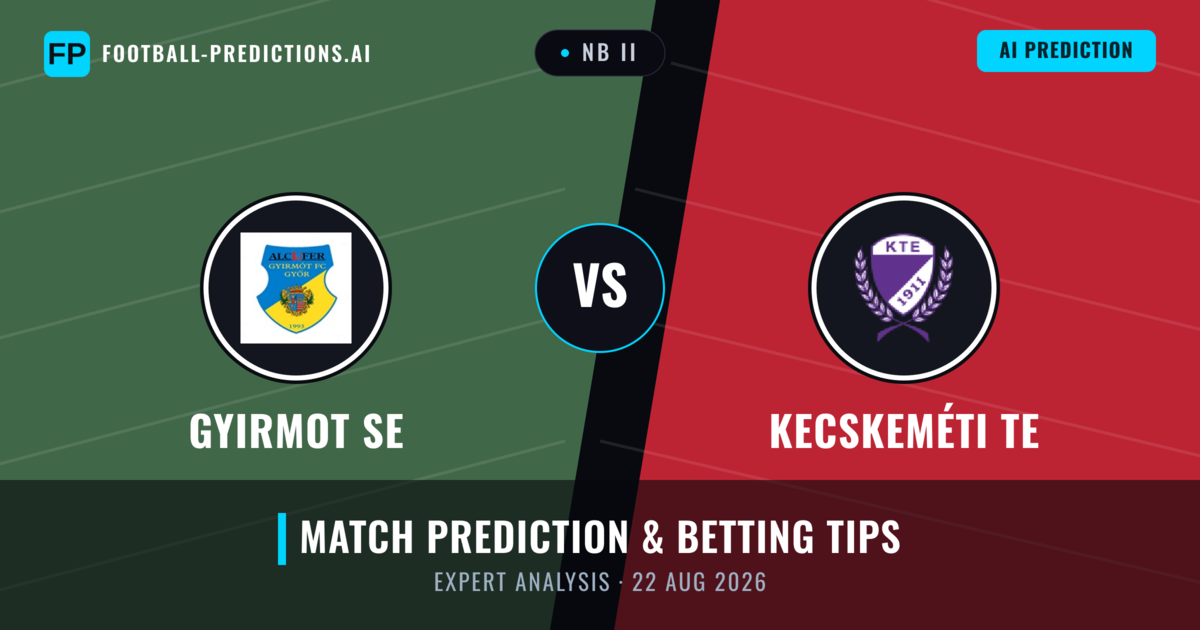 Gyirmot SE vs Kecskeméti TE — match prediction & preview
