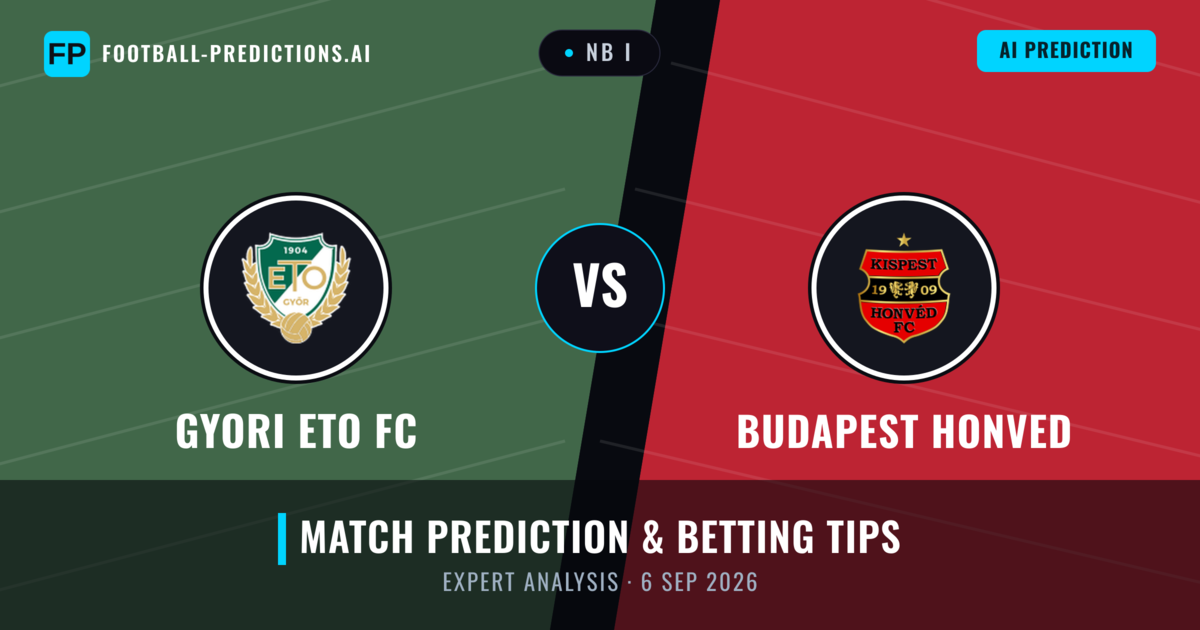 Gyori ETO FC vs Budapest Honved — match prediction & preview