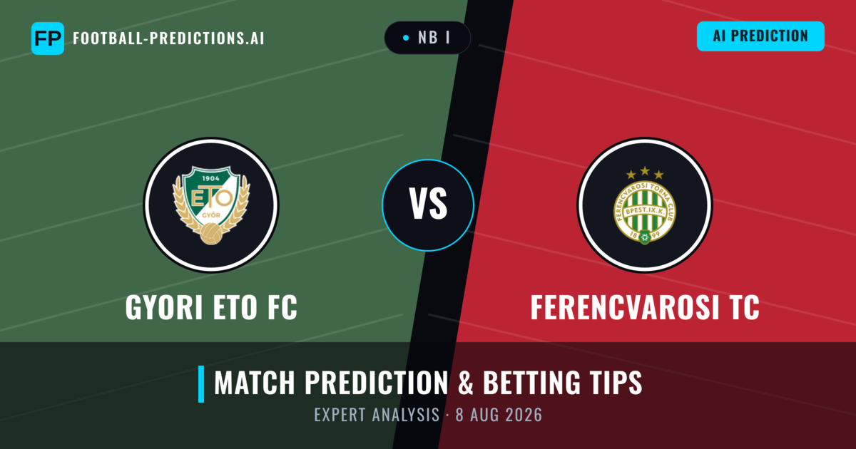 Gyori ETO FC vs Ferencvarosi TC — match prediction & preview