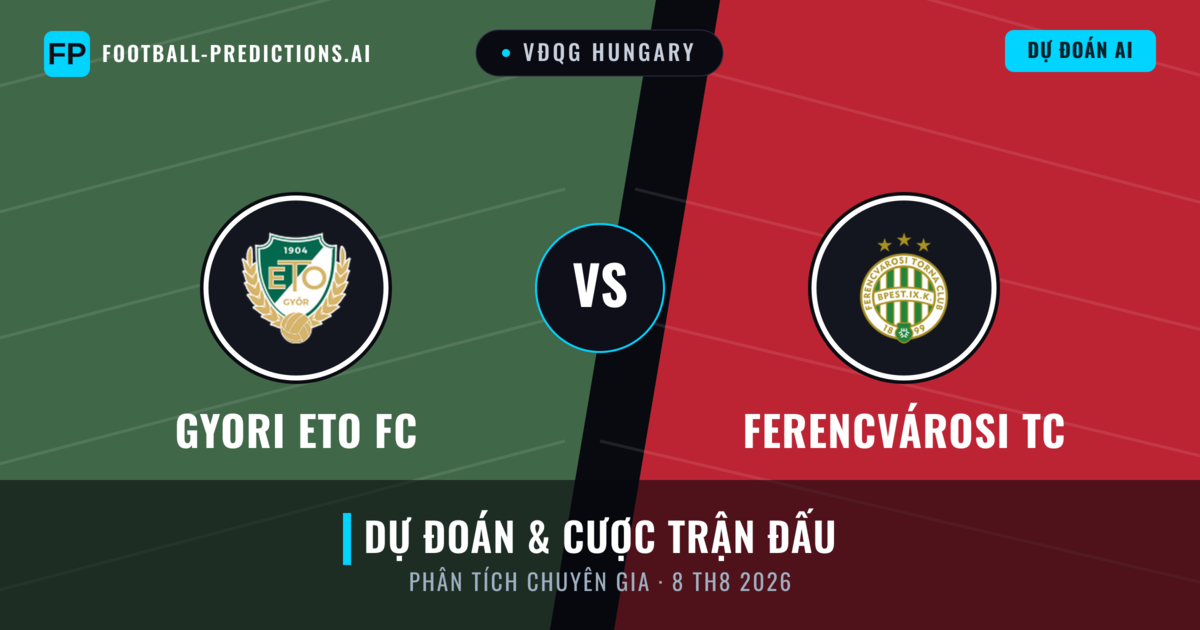 Gyori ETO FC vs Ferencvárosi TC — dự đoán và xem trước trận đấu