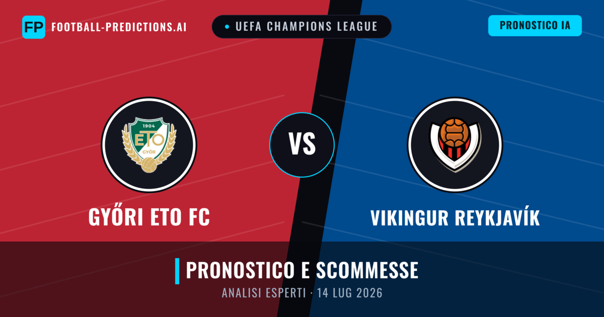 Győri ETO FC vs Vikingur Reykjavík — pronostico e anteprima del match