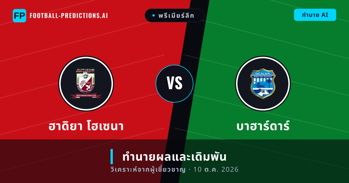 ฮาดิยา โฮเซนา พบ บาฮาร์ดาร์ — ทำนายผลและพรีวิวการแข่งขัน