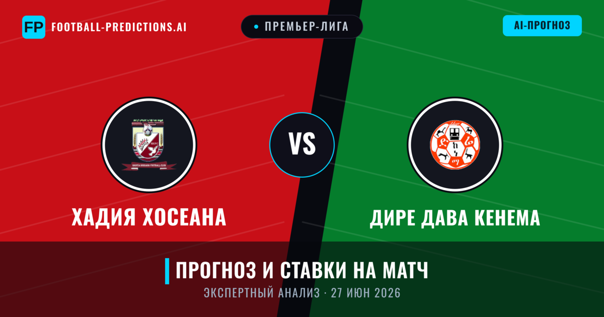 Хадия Хосеана – Дире Дава Кенема — прогноз и превью матча