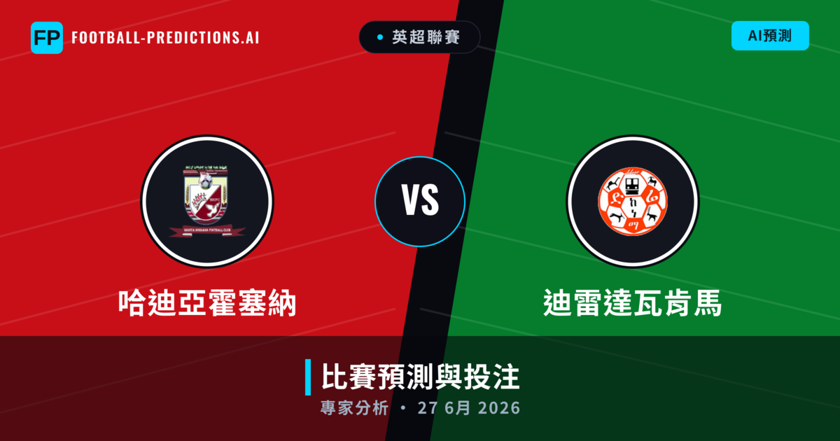 哈迪亞霍塞納 vs 迪雷達瓦肯馬 — 比赛预测和前瞻