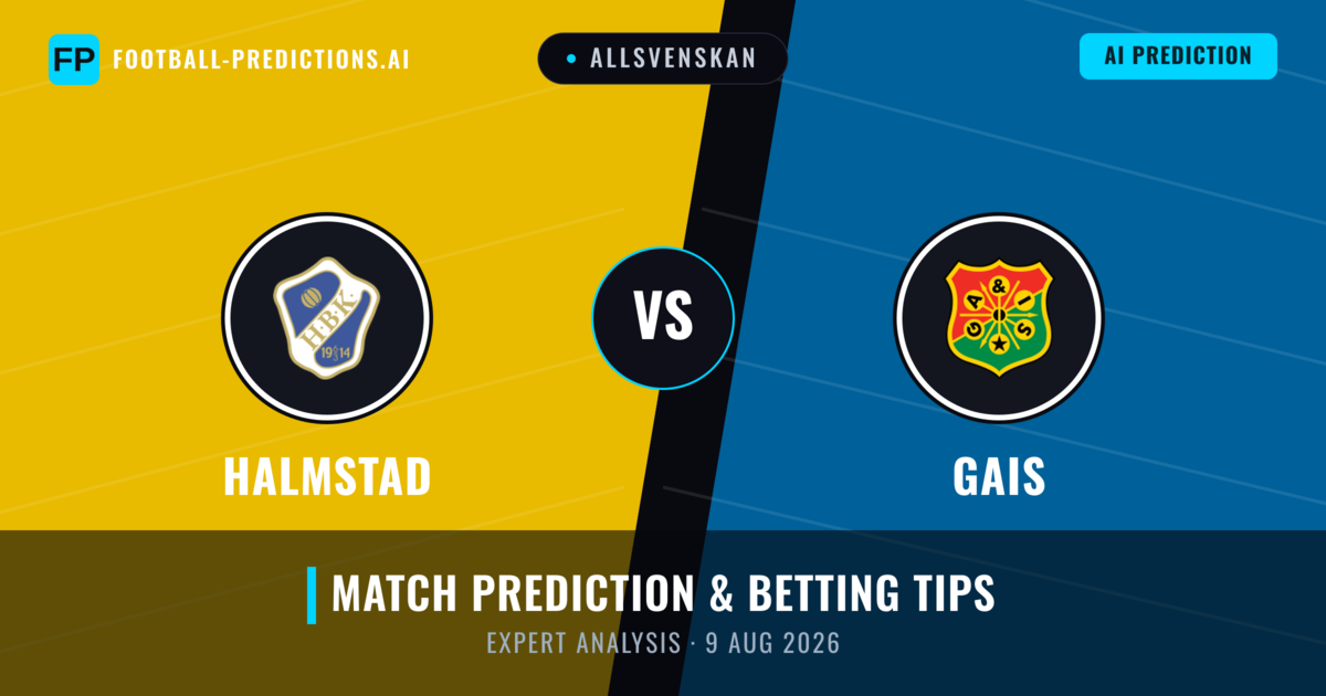 Halmstad vs Gais — match prediction & preview