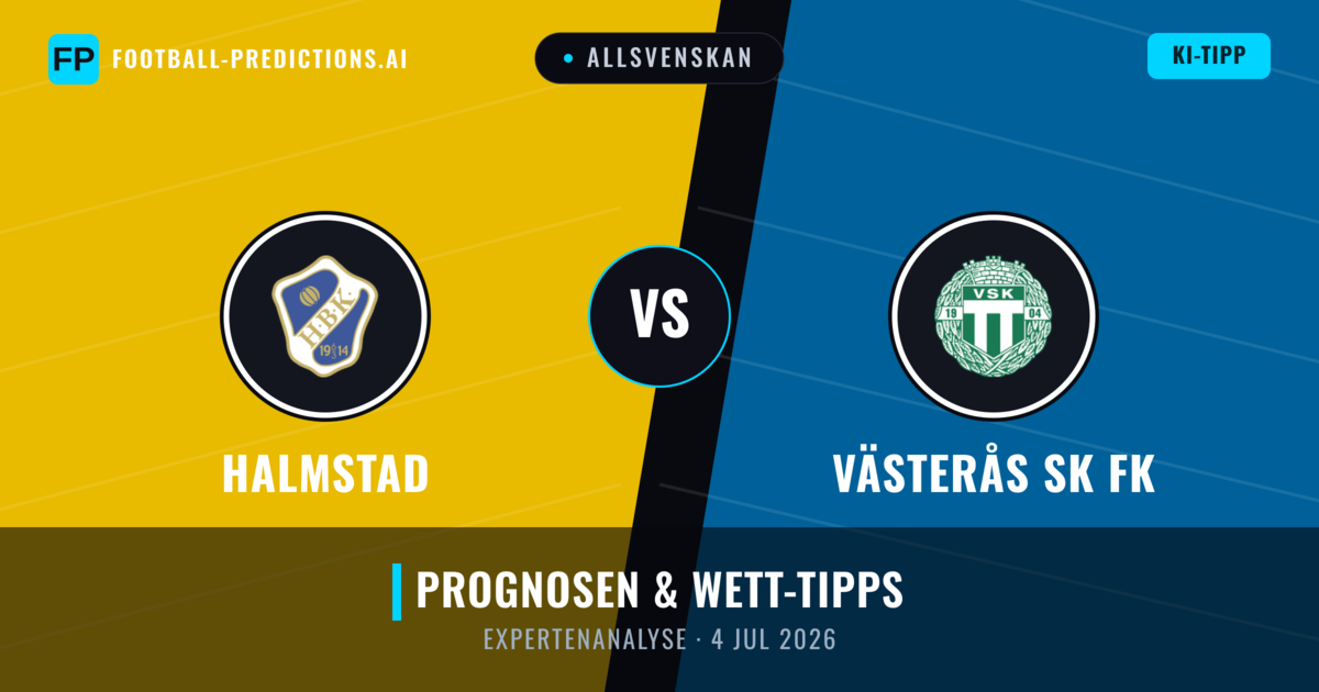Halmstad vs Västerås SK FK — Prognose und Spielvorschau