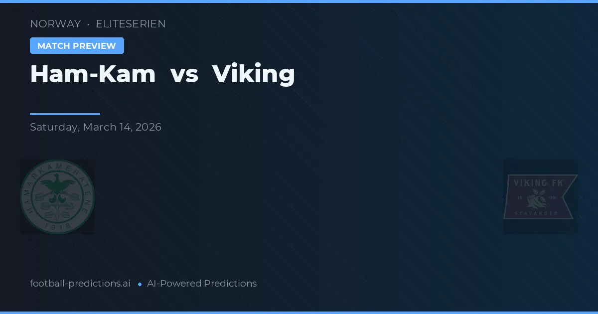 Ham-Kam vs Viking — Prognose und Spielvorschau