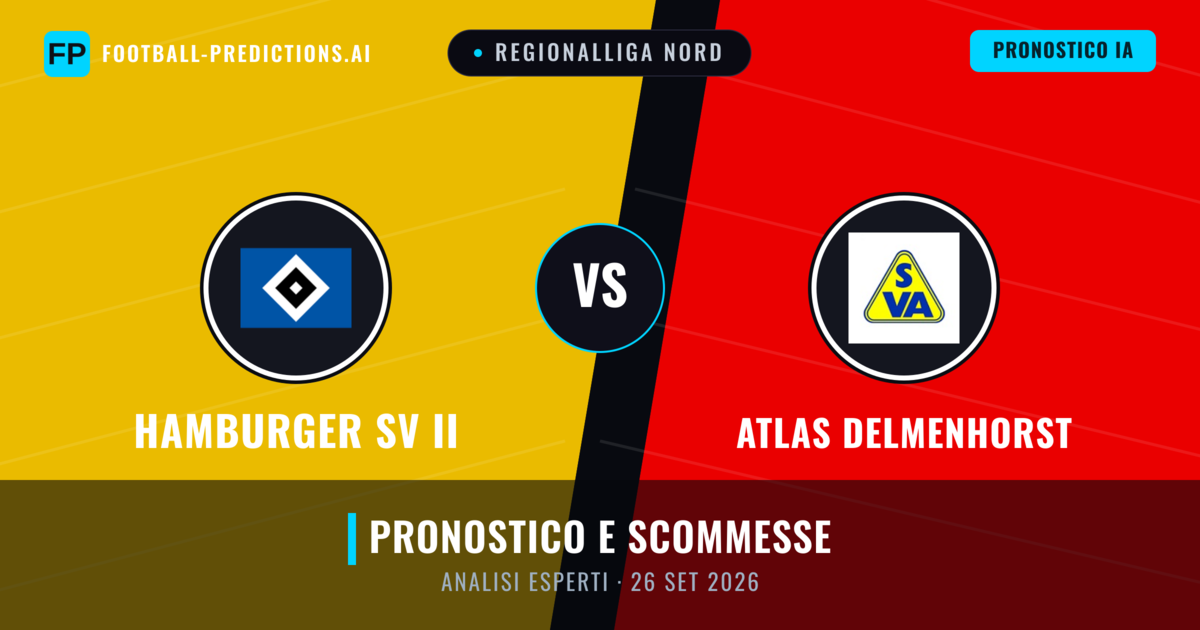 Hamburger SV II vs Atlas Delmenhorst — pronostico e anteprima del match