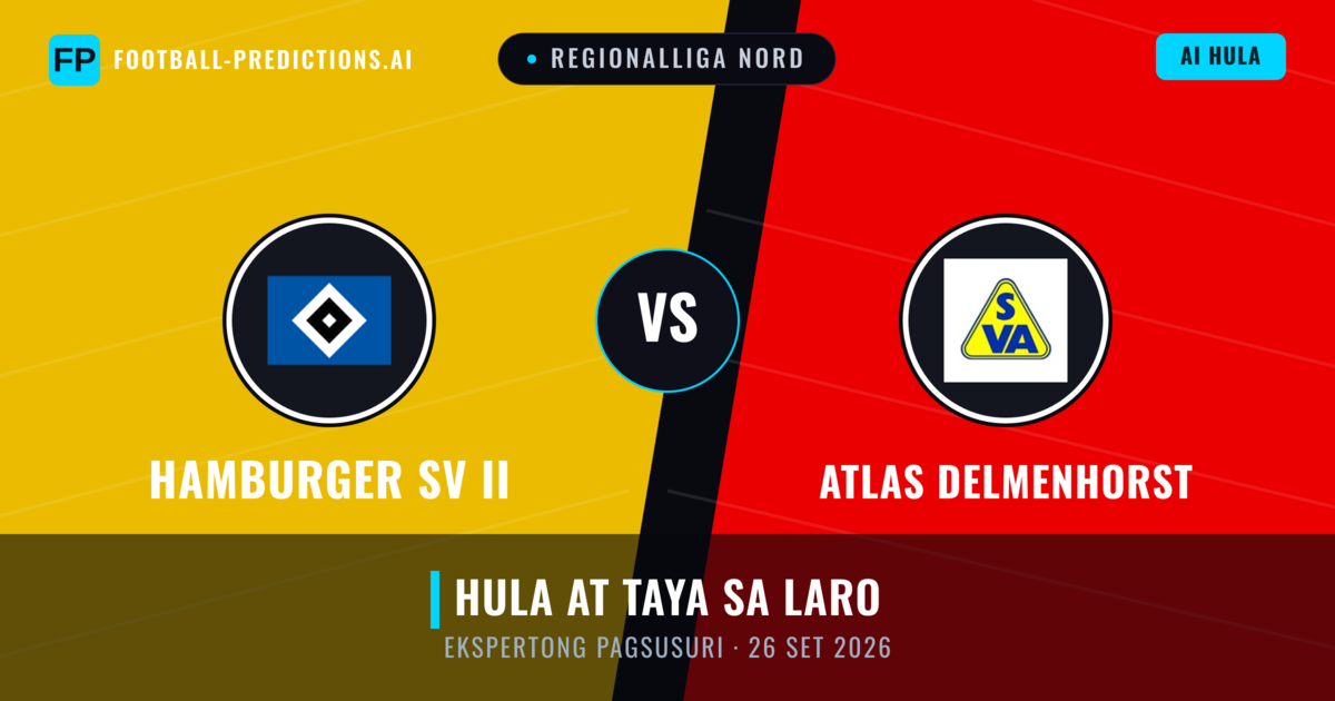Hamburger SV II vs Atlas Delmenhorst — hula at preview ng laban