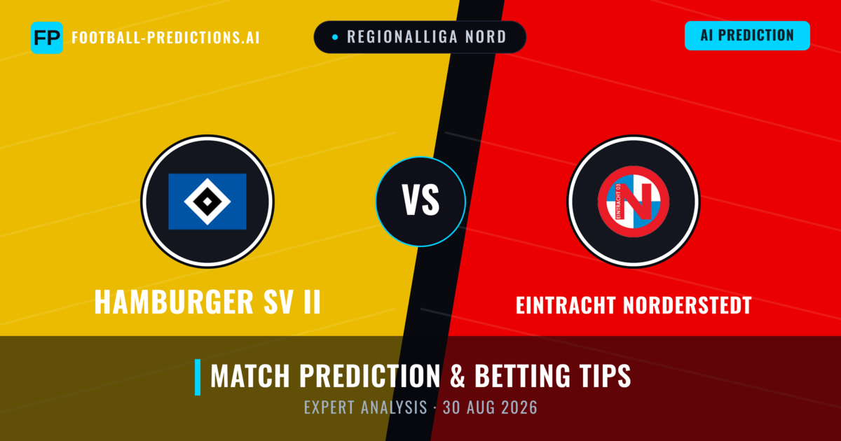 Hamburger SV II vs Eintracht Norderstedt — match prediction & preview
