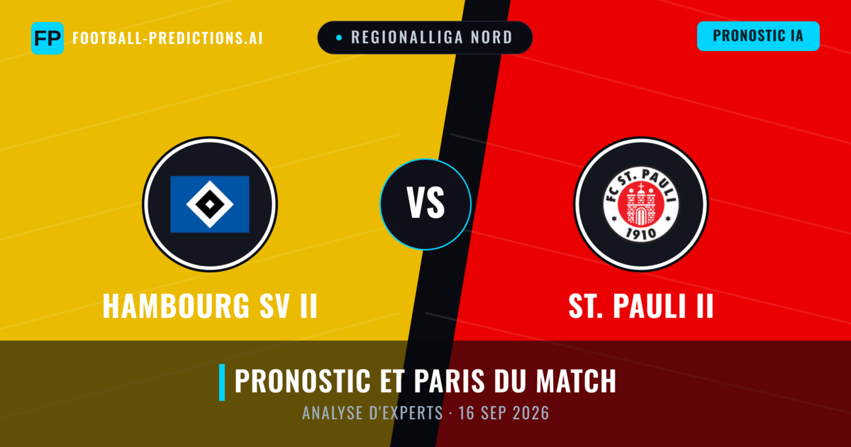 Hambourg SV II vs St. Pauli II — pronostic et avant-match