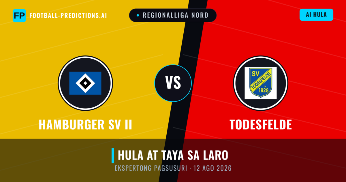 Hamburger SV II vs Todesfelde — hula at preview ng laban