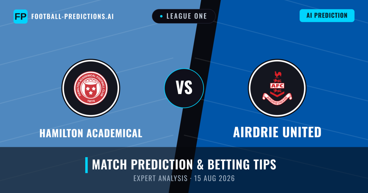 Hamilton Academical vs Airdrie United — match prediction & preview