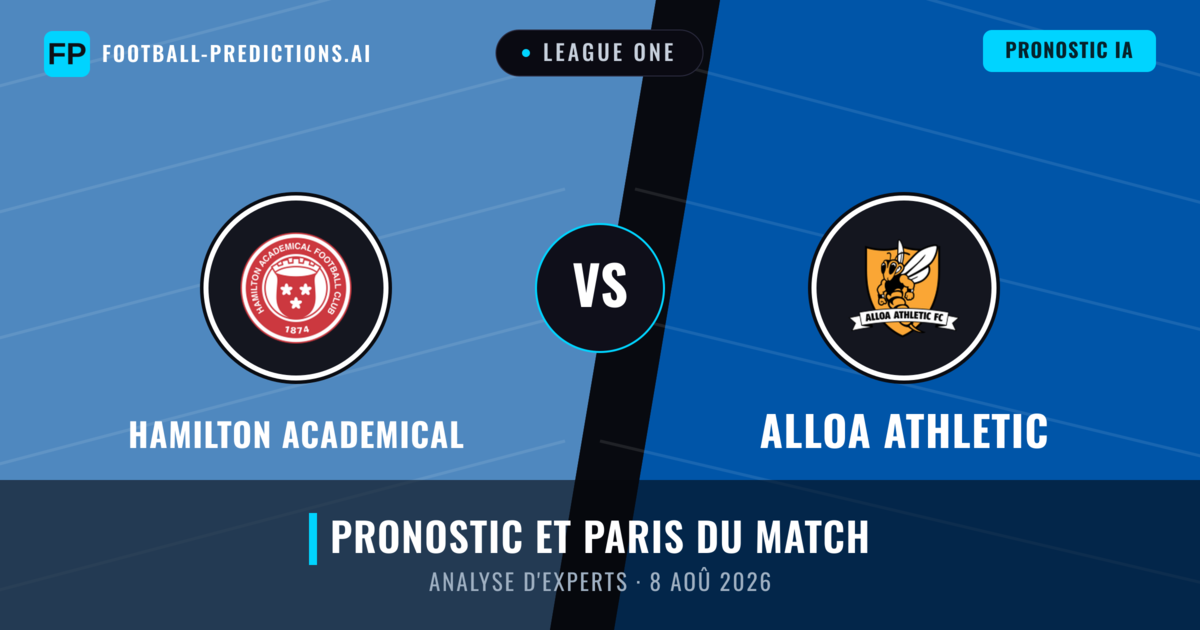 Hamilton Academical vs Alloa Athletic — pronostic et avant-match