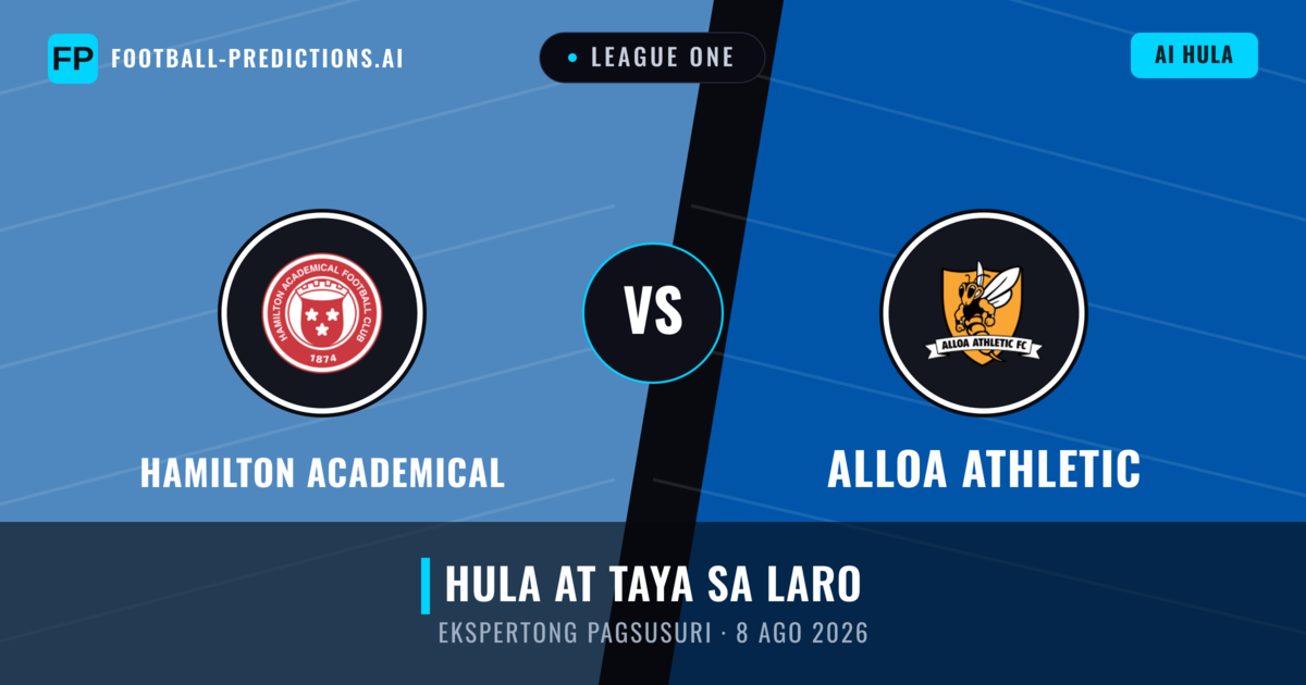 Hamilton Academical vs Alloa Athletic — hula at preview ng laban