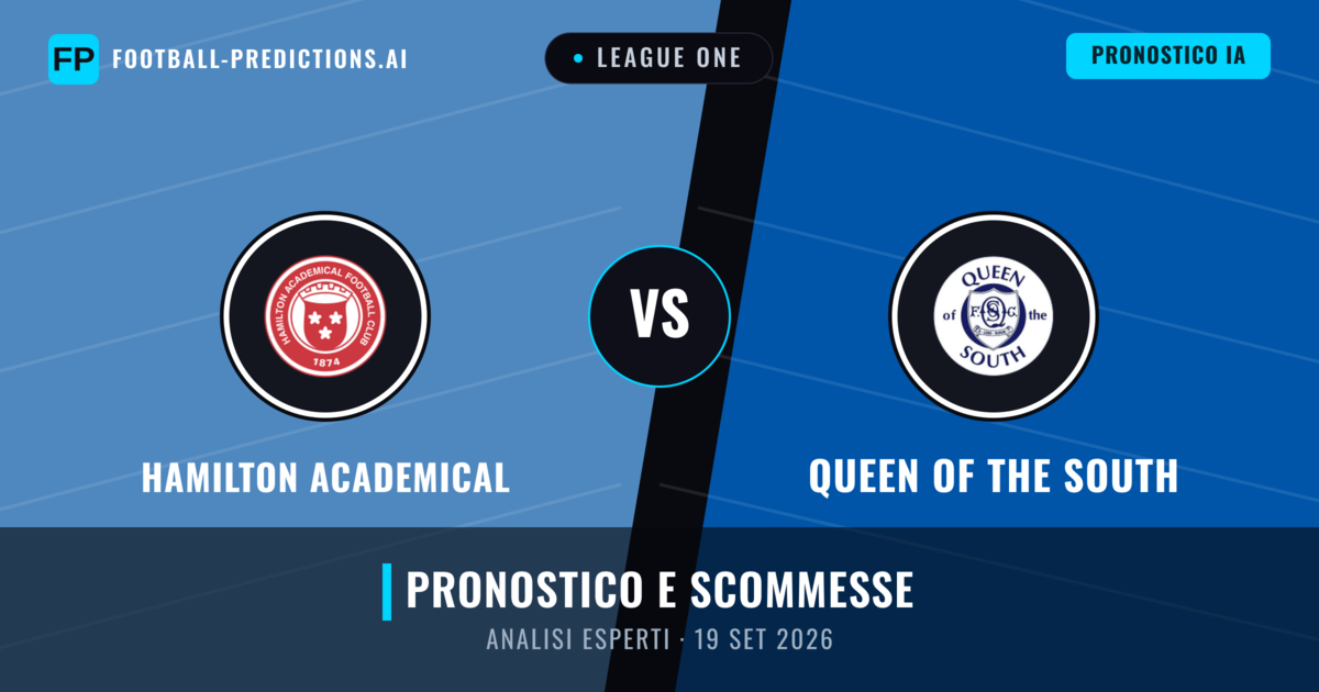 Hamilton Academical vs Queen of the South — pronostico e anteprima del match