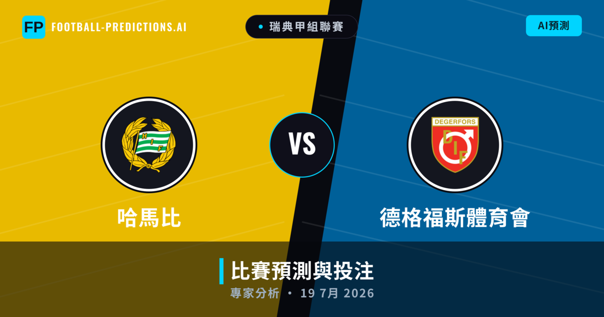 哈馬比 vs 德格福斯體育會 — 比赛预测和前瞻