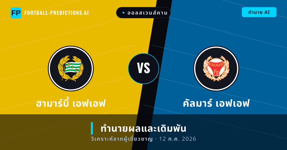 ฮามาร์บี้ เอฟเอฟ พบ คัลมาร์ เอฟเอฟ — ทำนายผลและพรีวิวการแข่งขัน