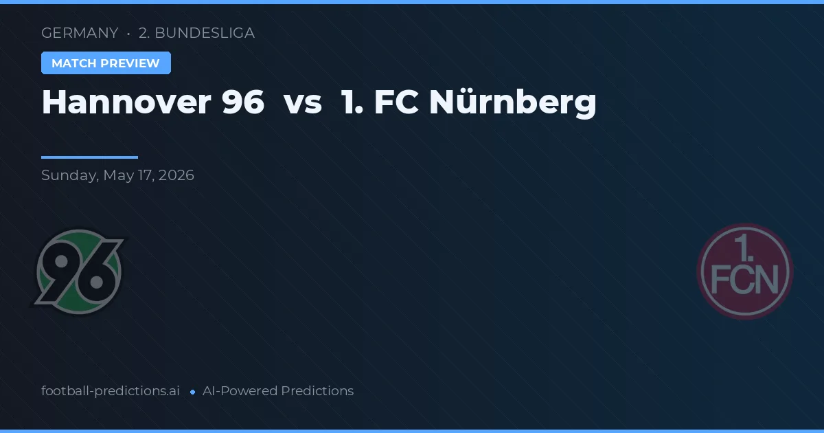 Hannover 96 vs 1. FC Nuremberg — hula at preview ng laban