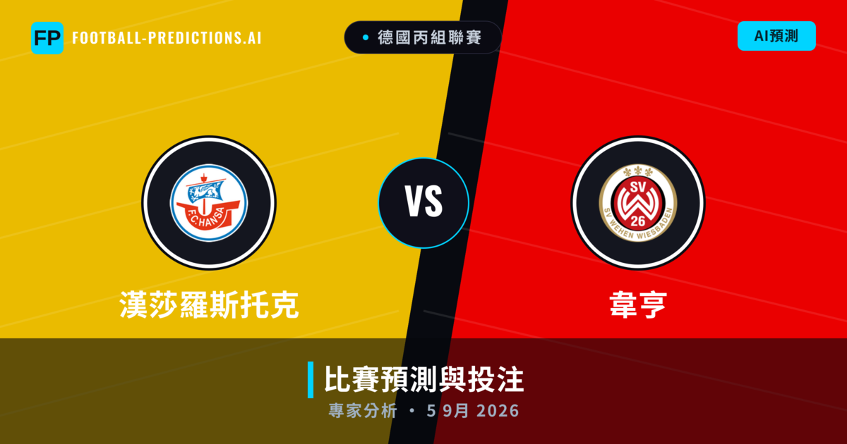 漢莎羅斯托克 vs 韋亨 — 比赛预测和前瞻