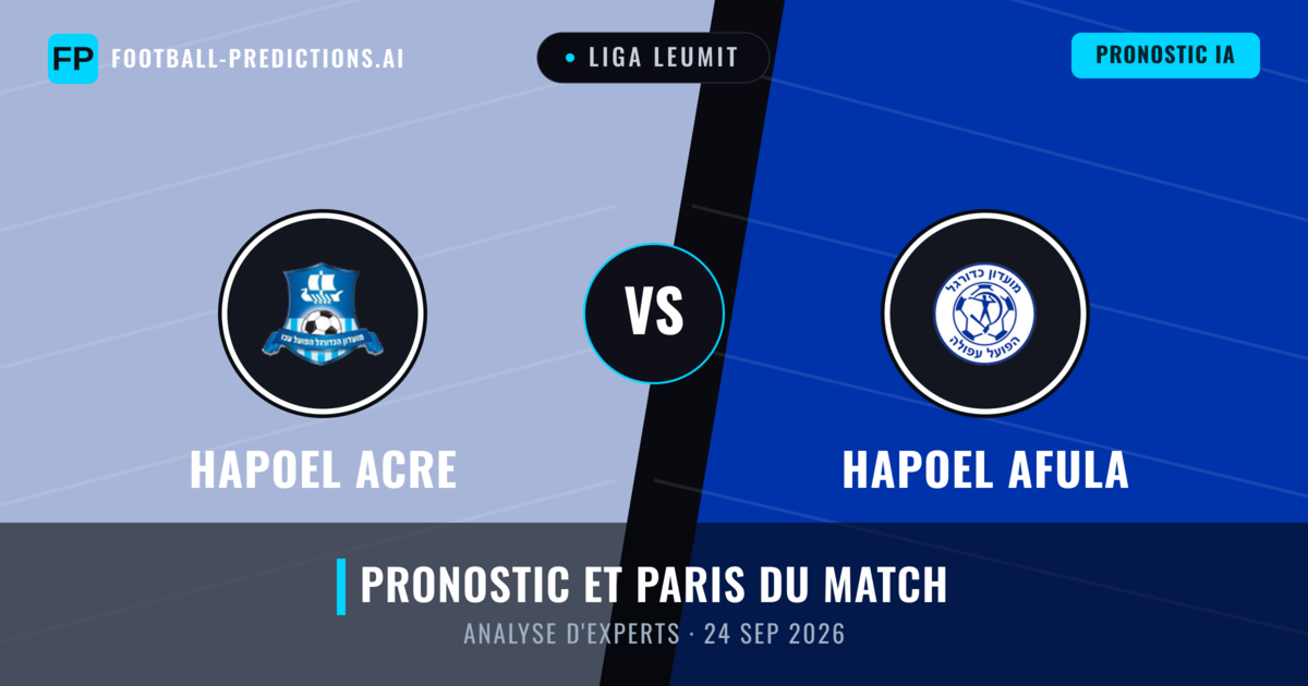 Hapoel Acre vs Hapoel Afula — pronostic et avant-match
