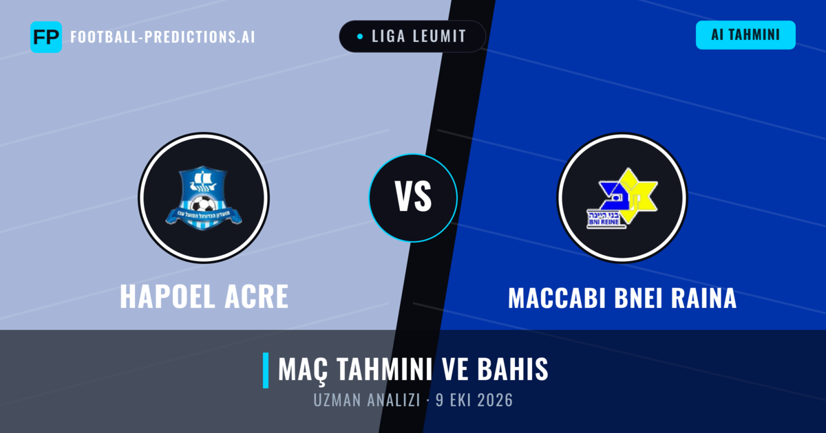 Hapoel Acre - Maccabi Bnei Raina — maç tahmini ve önizleme