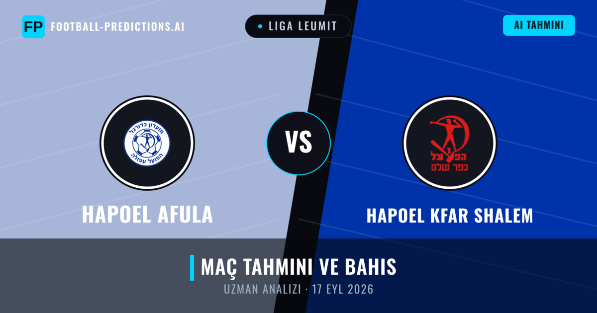 Hapoel Afula - Hapoel Kfar Shalem — maç tahmini ve önizleme
